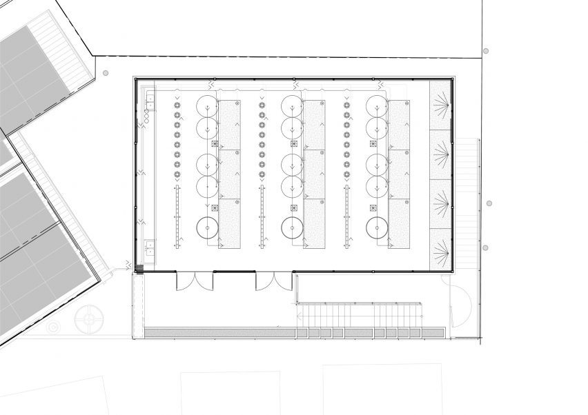 Plan of Soweto Caracas Community Centre by Empower