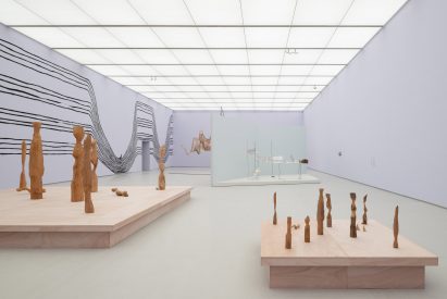 Gallery space in the Power Station of Art by Kazunari Sakamoto