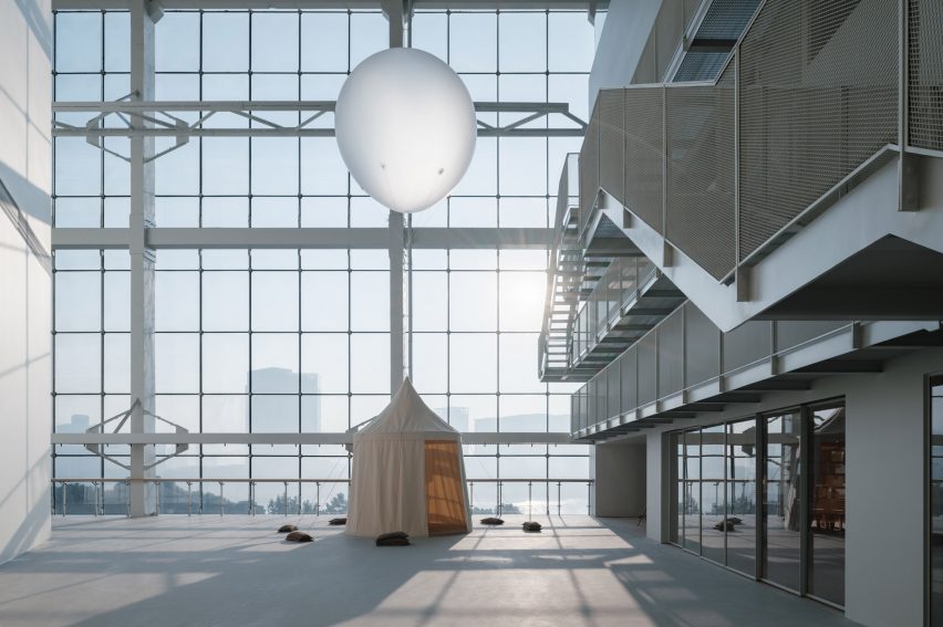 Renovated space at the Power Station of Art by Kazunari Sakamoto