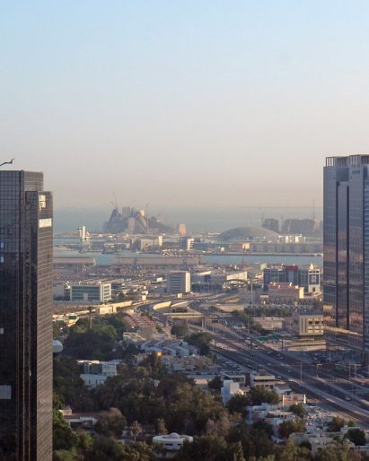 Distant view of Saadiyat Island