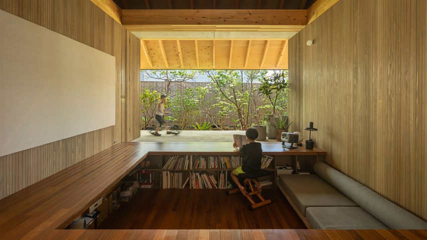 Interior of Amami House by Sakai Architects