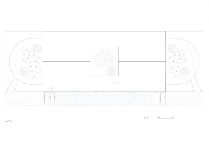 Roof plan of House for Two Musicians by Atelier Matteo Arnone