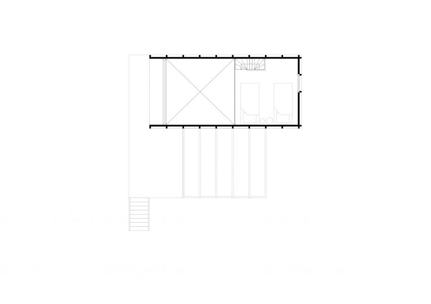 Plan of Lounge Lodge by i29 Architects
