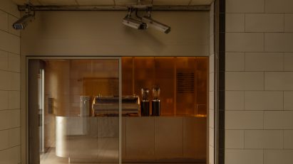 Joe Blake's espresso bar in Holborn, London designed by EBBA