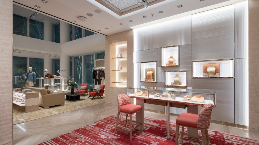 Interiors of Maison Louis Vuitton Sanlitun Beijing by Jun Aoki
