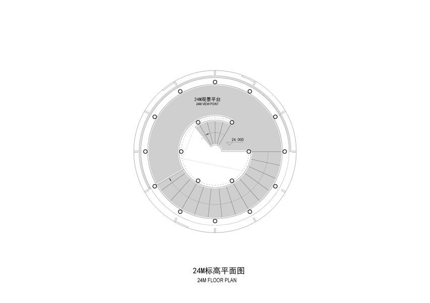 Lunar Tower Haikou China 24m floor plan