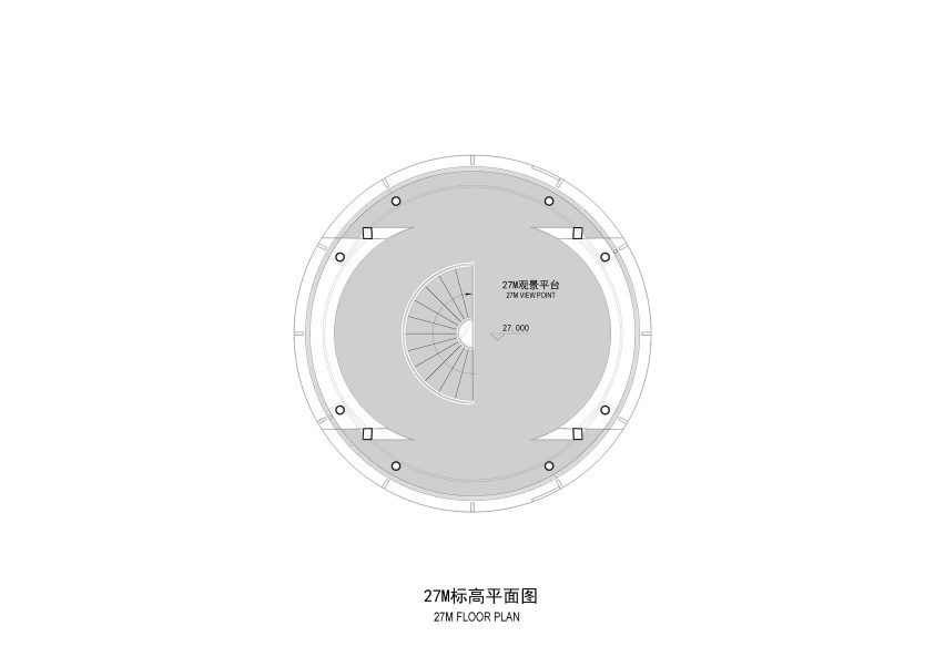 Lunar Tower Haikou China 27m floor plan