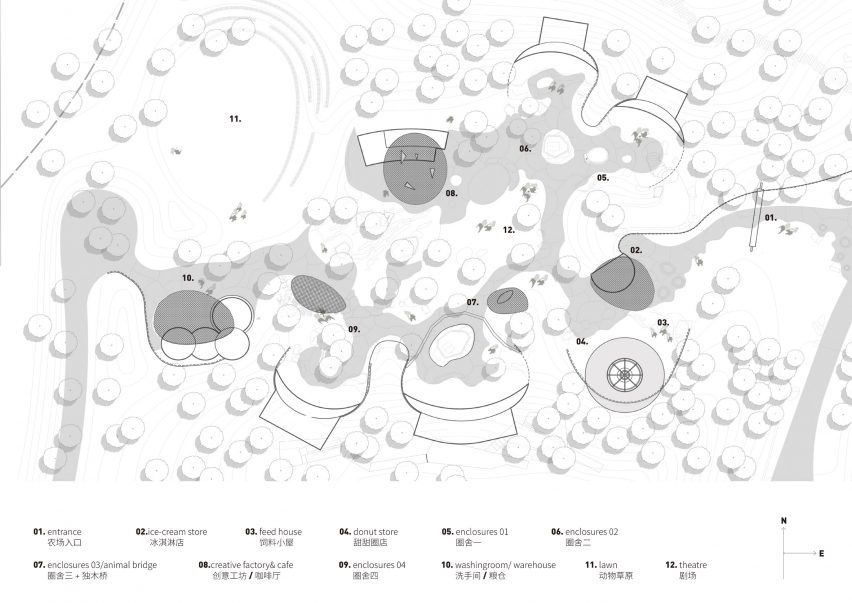 Plan of LuxeIsland Farm by Various Associates