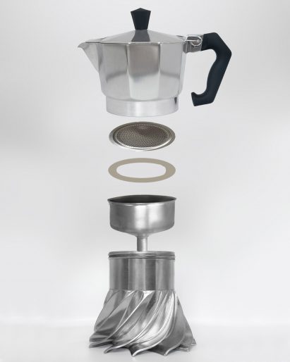 Turbo Moka exploded view