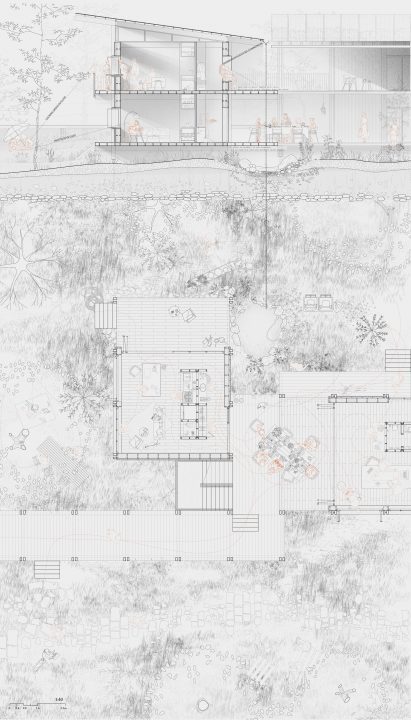 Ground Architecture – Dwelling with Tension by Wuyu Liu