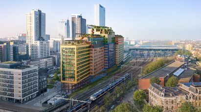 External render of Schieblocks in Rotterdam