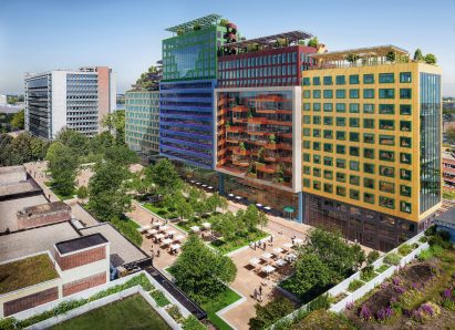 Colourful office block by MVRDV