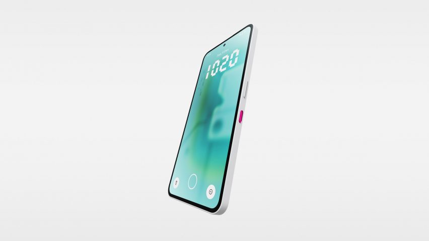Image of the front of the Nothing Phone (3a) Community Edition showing the new clock widget