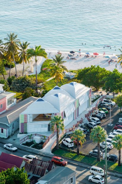 Colourful barbados building