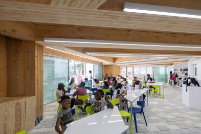Mass timber structure at Barbados school