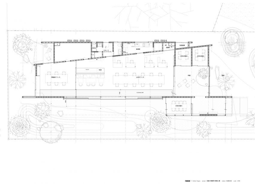 Plan of Office in Hashima by Permanent
