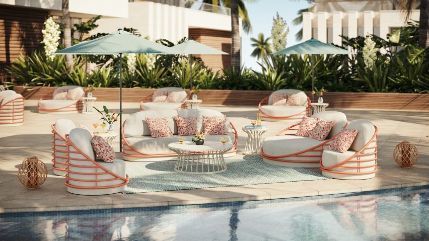 Orbit outdoor furniture collection by Tropitone