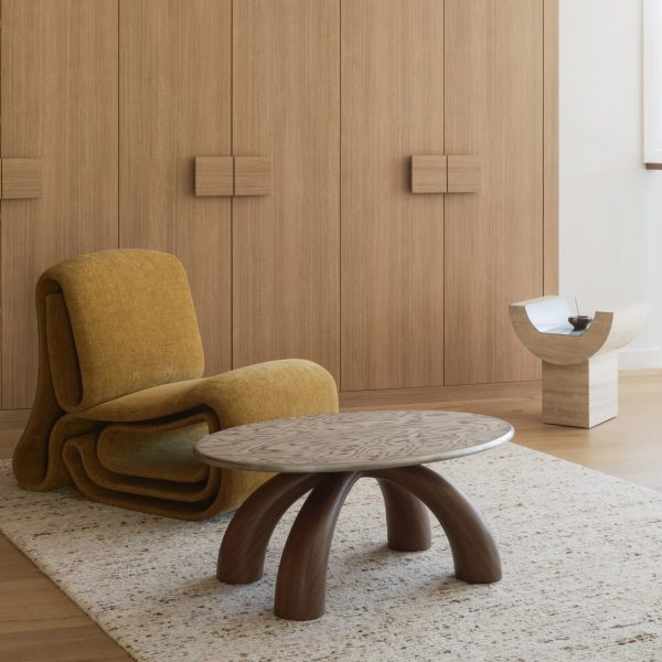 Oval coffee table by Tom Black