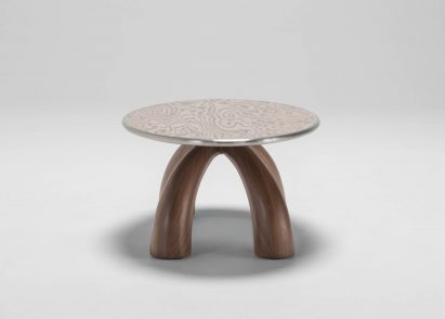 Oval coffee table by Tom Black