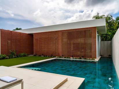 Terracotta clay tiled-screen