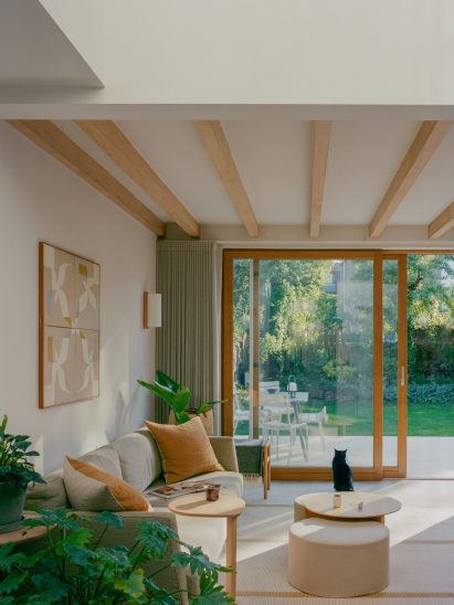 Neutral-hued living space