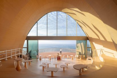 Arched lookout in China