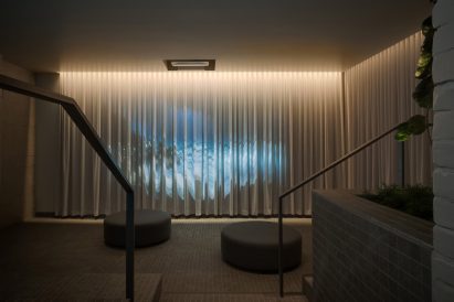 The lounge hosts art installations, DJ sets and breathwork sessions