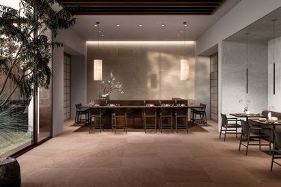 Interior finished with ceramic tiles by Refin Ceramiche