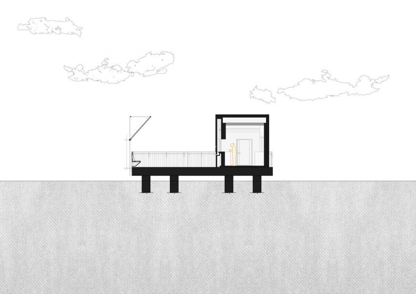 Section of The Bloom Box by SoBA Architects