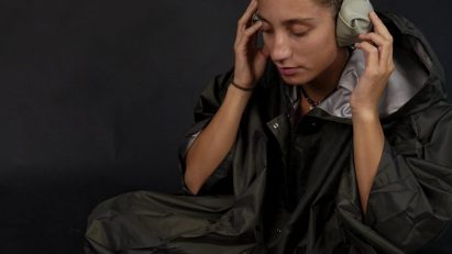 Drone noise-blocking headphones from Design in Conflict exhibition at We Design Beirut