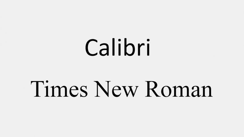US font