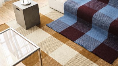 Tartan Shuttle Weave rugs by Cicil