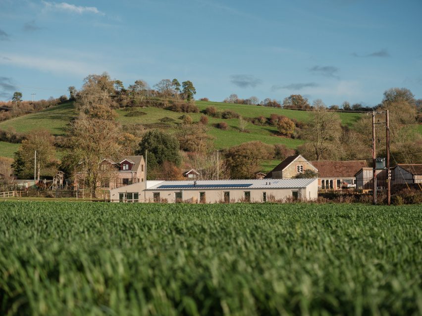 Single-storey house conversion surrounded by fields