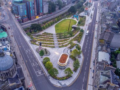 Public park by Stallan-Brand Architecture + Design and LDA Design
