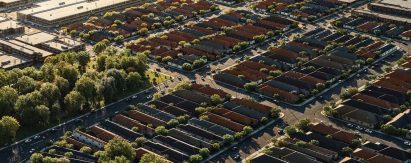 a visualisation of houses from above
