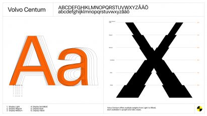 Volvo Centum typeface 