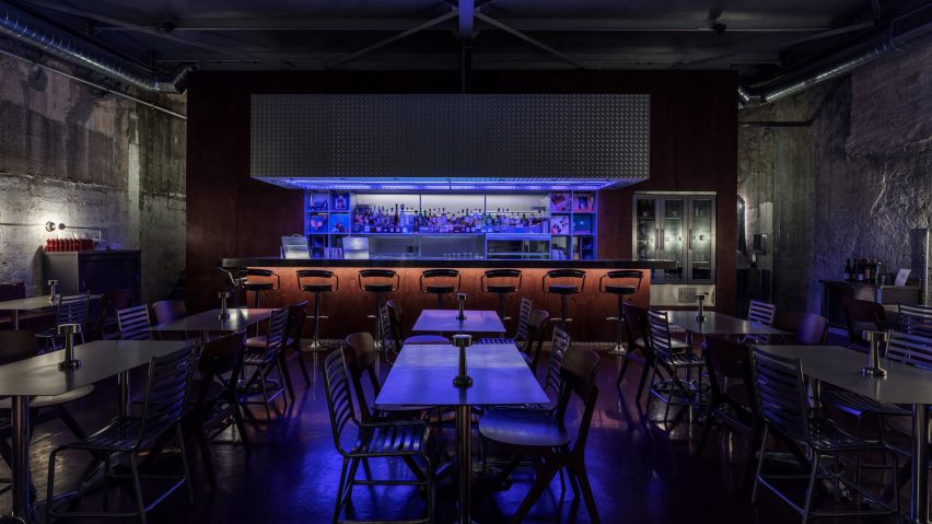 Interior of Athens listening bar