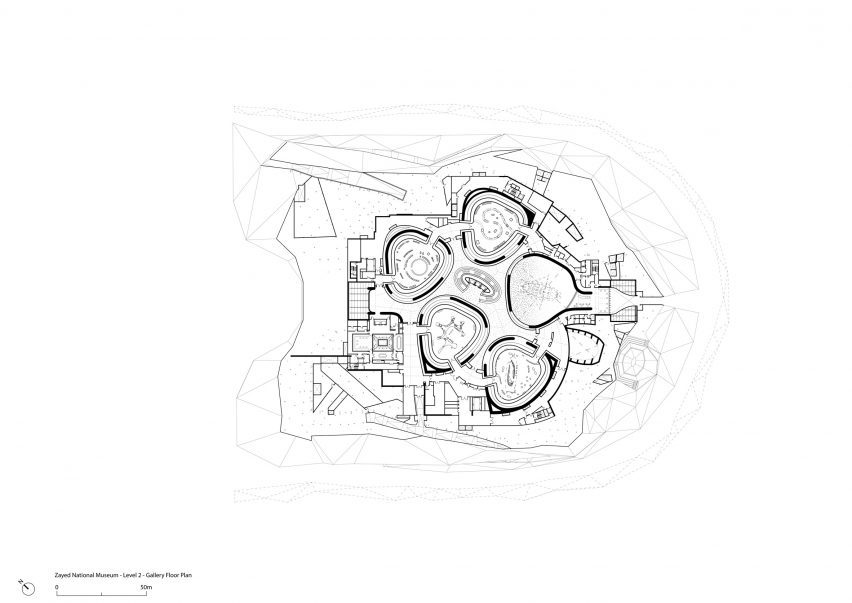 Gallery plan of Zayed National Museum by Foster + Partner