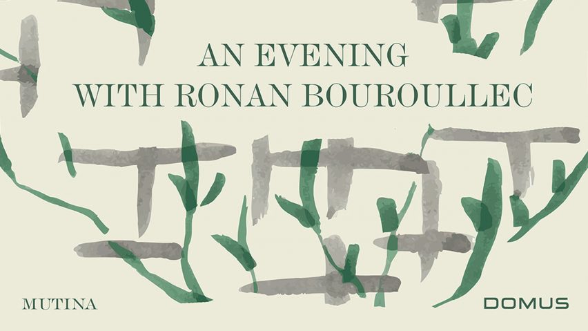 Graphic for An Evening with Ronan Bouroullec at Domus Clerkenwell