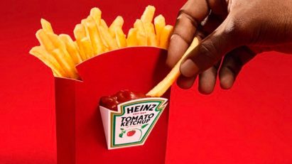 Heinz Dipper featured on a red background