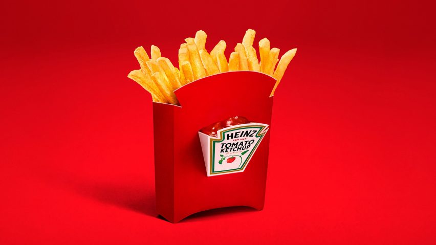 Heinz Dipper featured on a red background