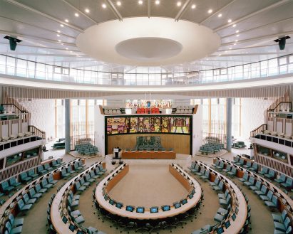 Interior of Africa Hall restored by Architectus