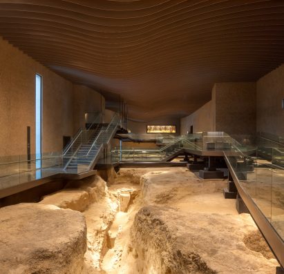 Archaeological remains with museum