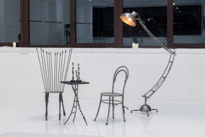 Steel furniture by Barnaby Lewis at APOC Store