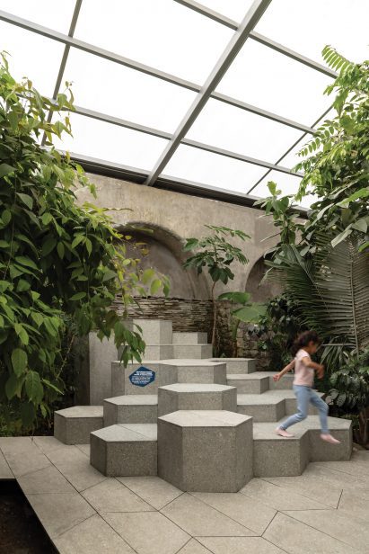 Steps within the Quito museum playground