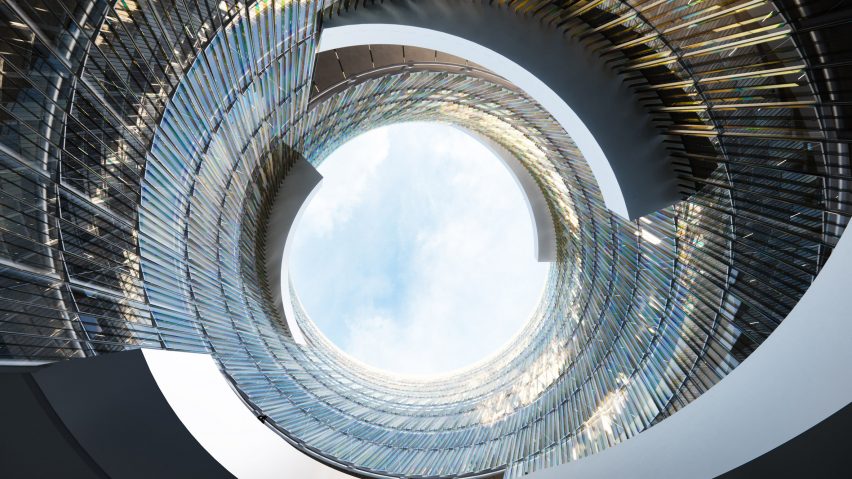 Circular atrium by Snøhetta
