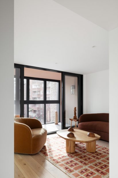 Interior view of London apartment building by Bureau de Change