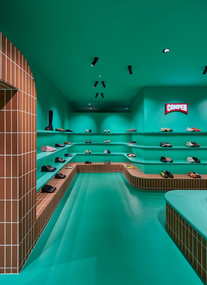 Shelves in Camper Shin Maru interior by Jorge Penadés