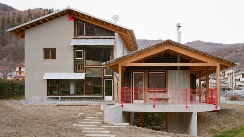 South facade of Casa BM by Errant Architetture