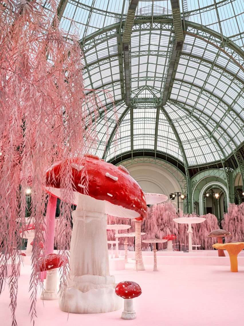 Mushrooms at the Chanel show
